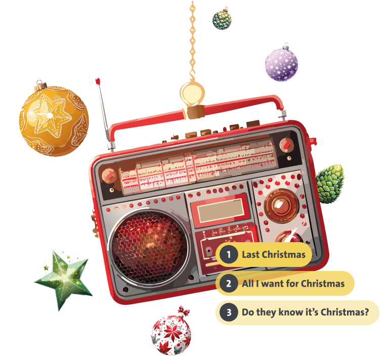 Top 3 der Weihnachtshits 2024