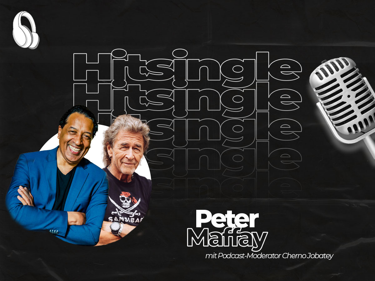 Cherno Jobatey und Peter Maffay auf einem Podcast-Cover