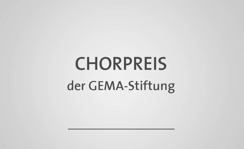 Logo Chorpreis der GEMA Stiftung