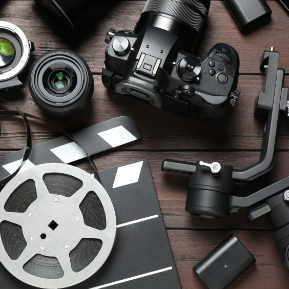 Equipment einer Filmproduktion