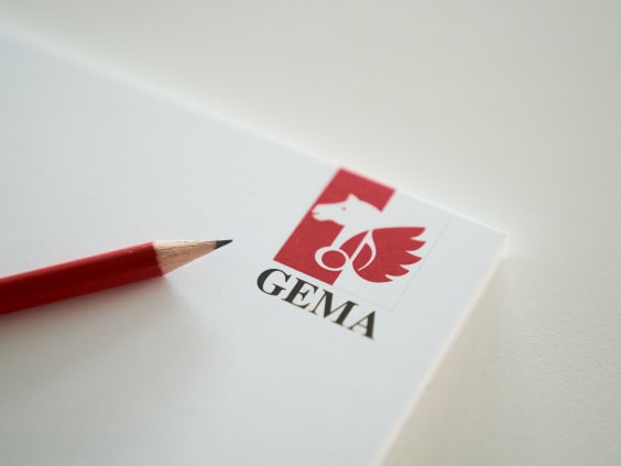 GEMA paper with GEMA Logo